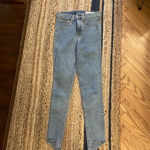 Rag and bone high rise ankle skinny Jean